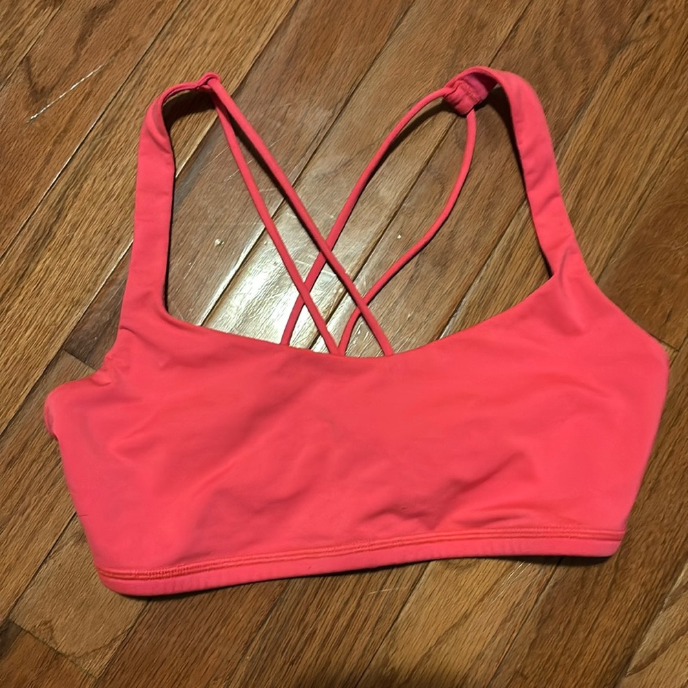 Hot pink, Lululemon sports bra